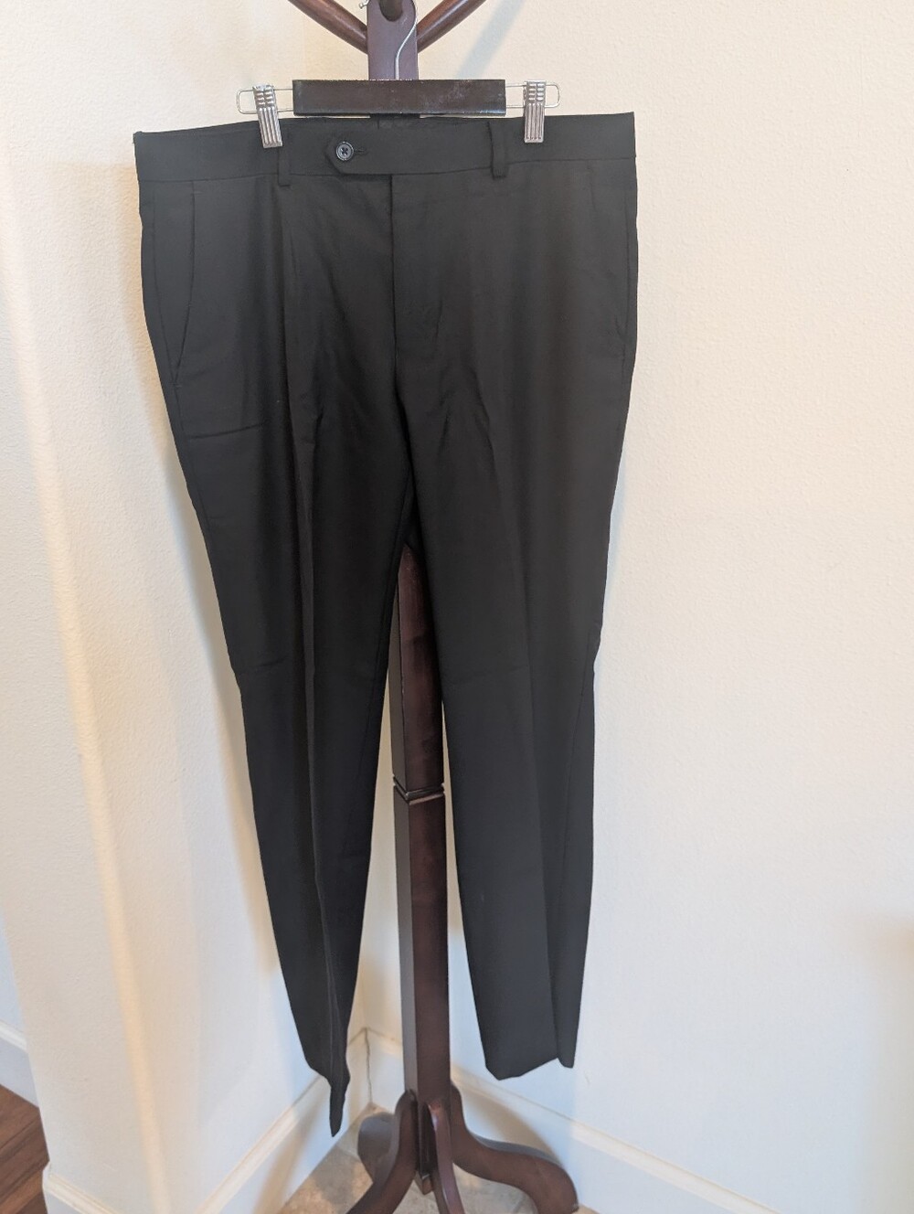 Ralph Lauren Black Label Wool Blend Black Slacks, Size 32Wx30L